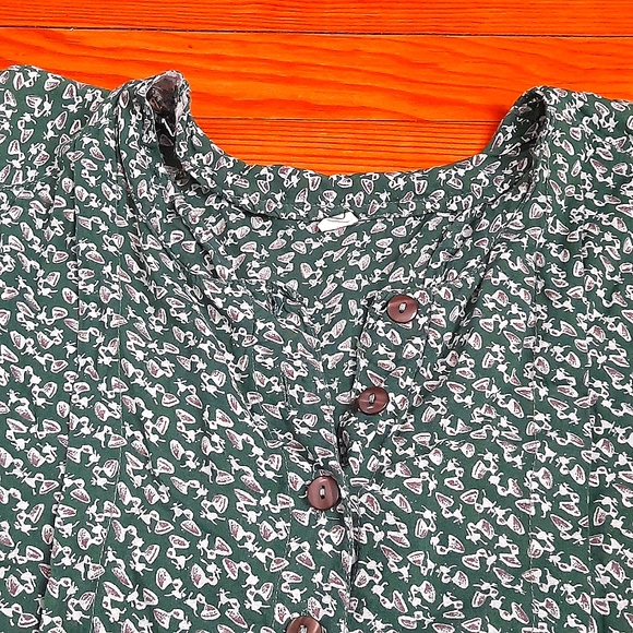 Vintage Button Down Midi Dress - Picture 3 of 3